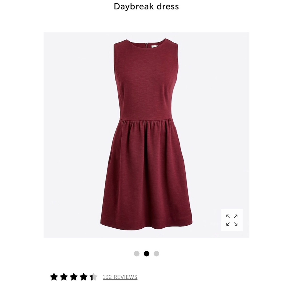 J.Crew Cranberry Daybreak Dress